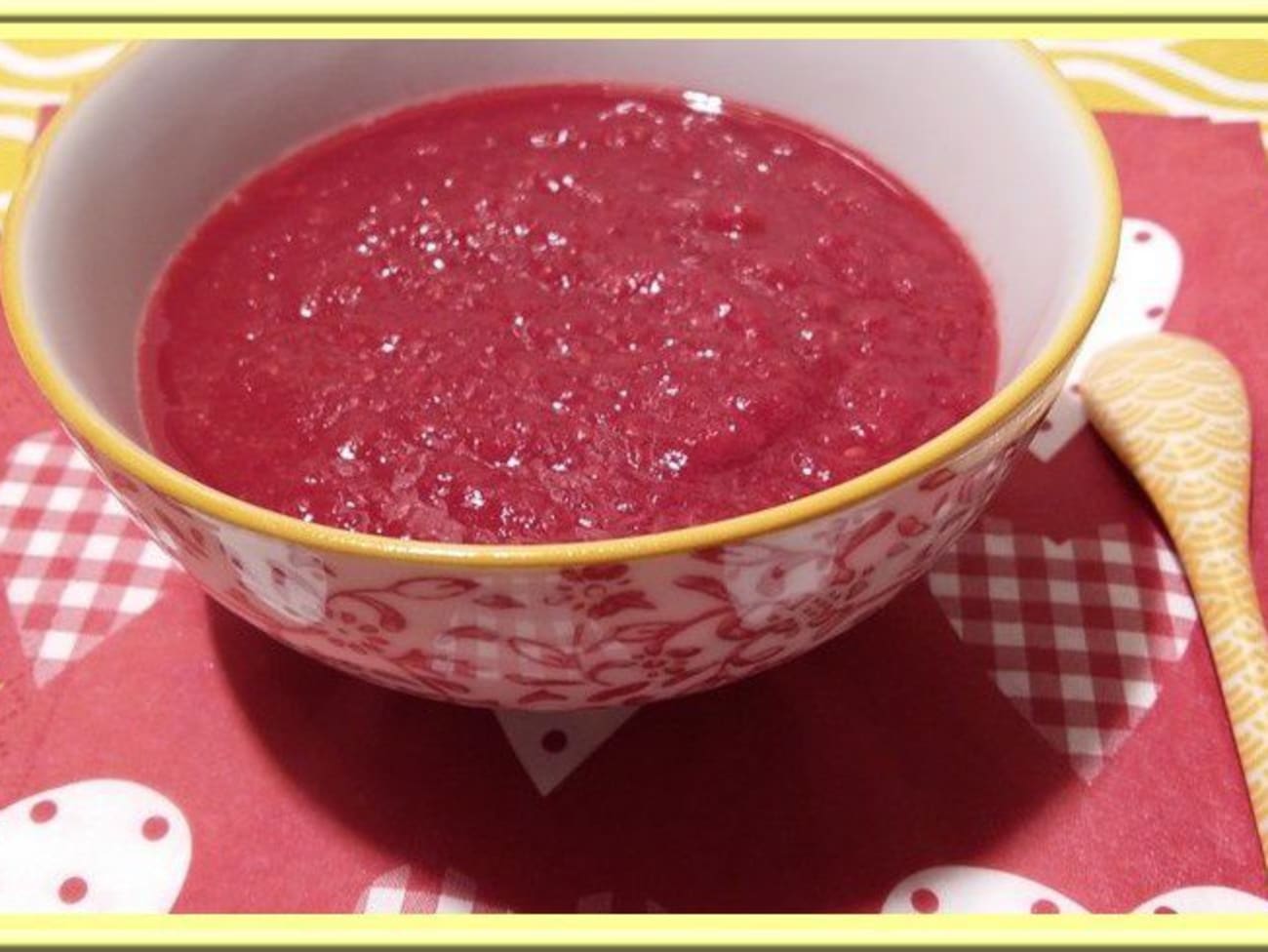 Compote de rhubarbe et framboises Recette par Oh la gourmande