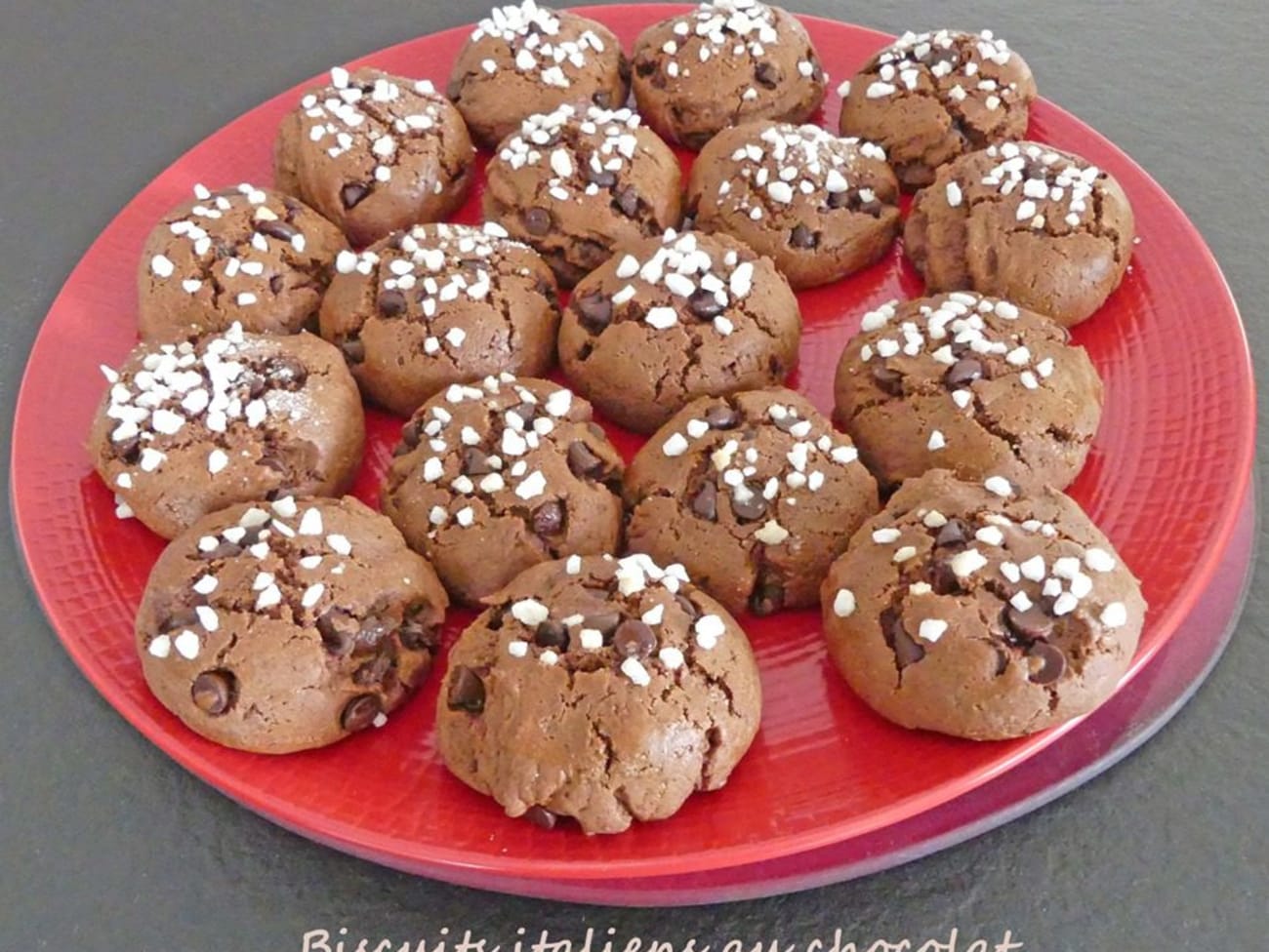 Biscuits italiens au chocolat - Recette par Croquant - Fondant  Gourmand