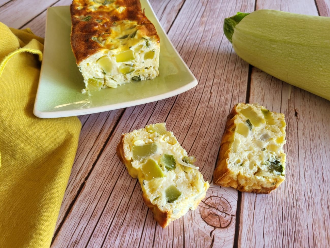 Flan de courgettes léger à la menthe Recette par