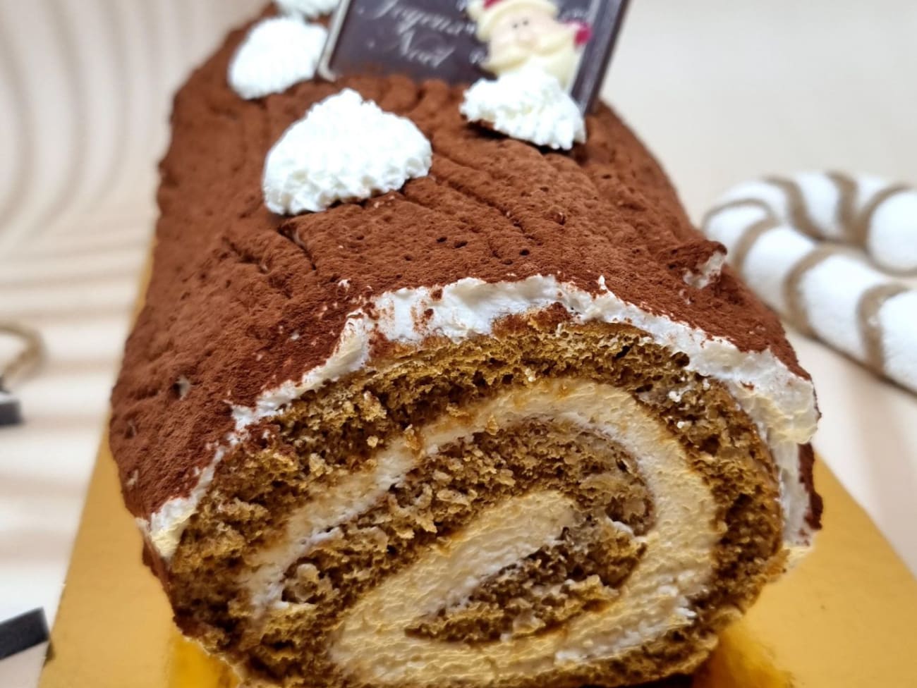 Bûche tiramisu - Cuisine du monde