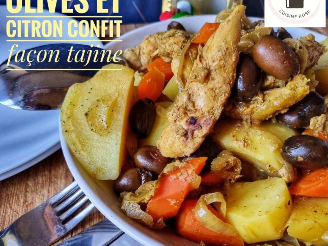 One pot poulet aux olives et citron confit façon tajine (à l
