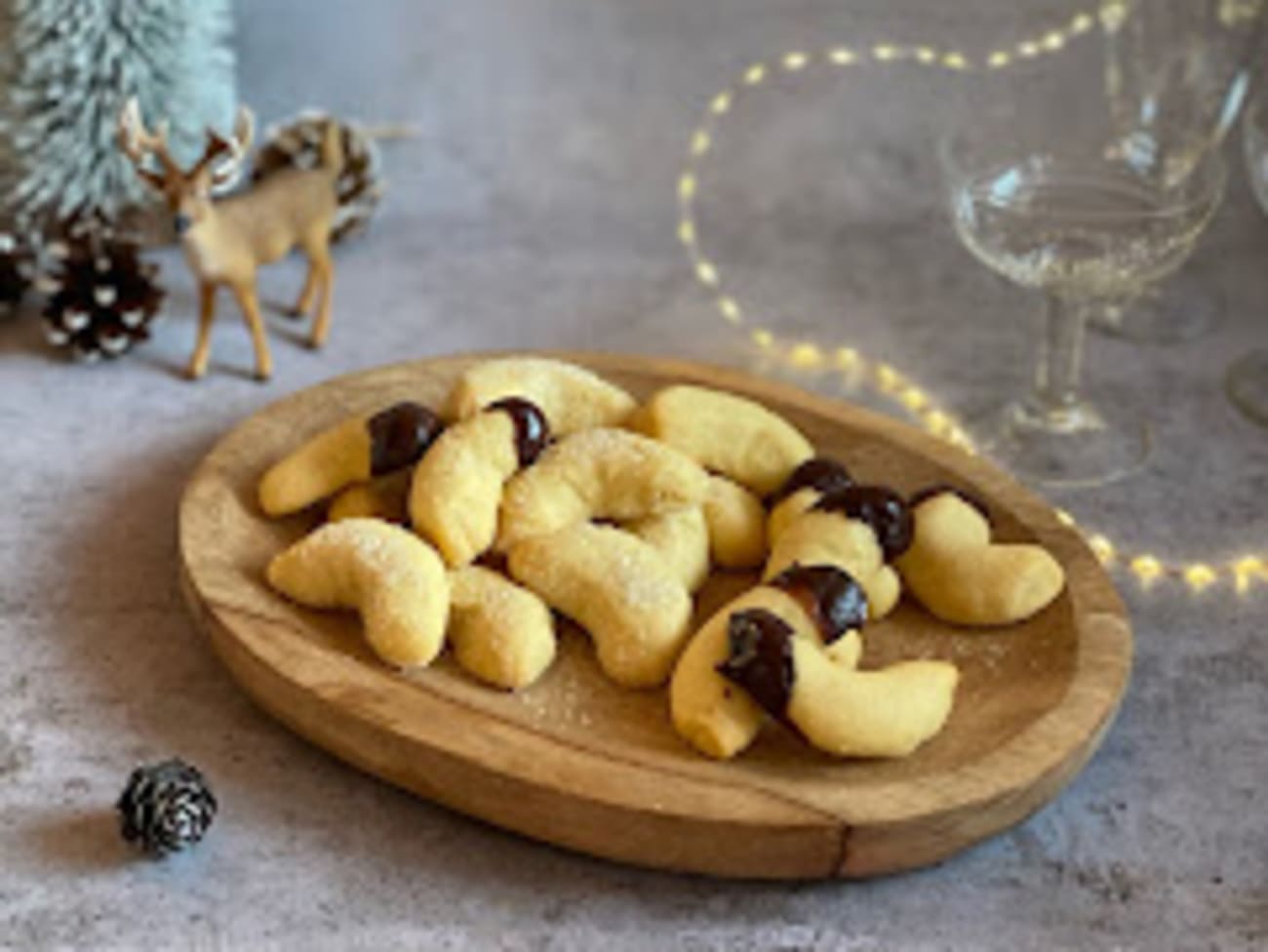 Bredeles lunes à la vanille &amp;quot;Vanillekipferl&amp;quot; - Recette par pimprenelle