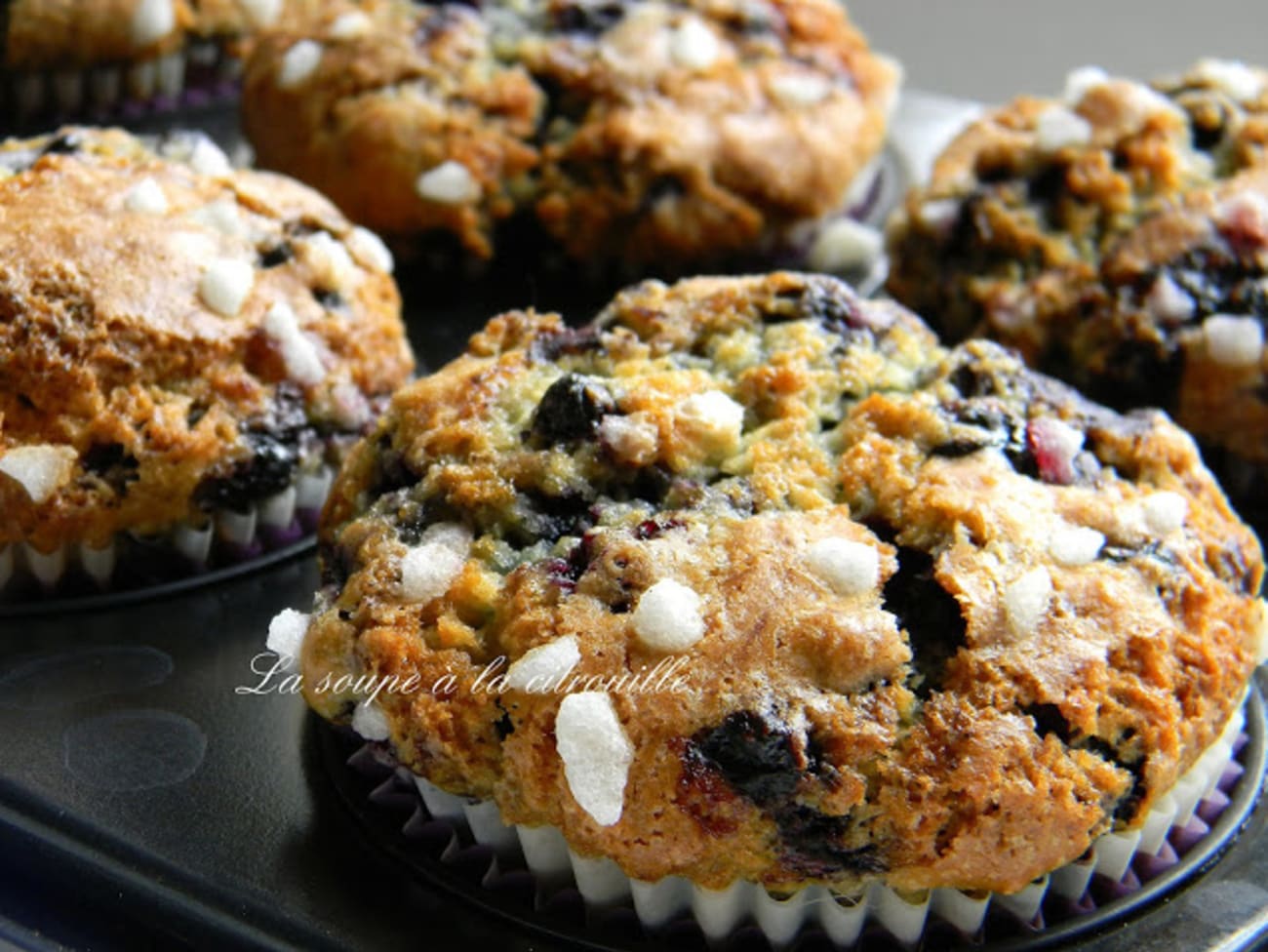 Muffins aux myrtilles faciles de Donna Hay Recette par La soupe à la citrouille