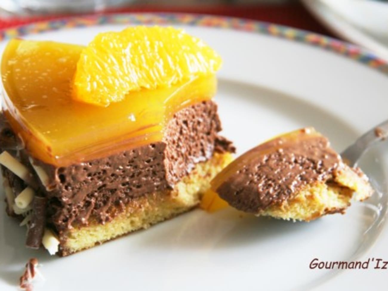 Miroir chocolat-orange - Recette par Gourmand'Iz