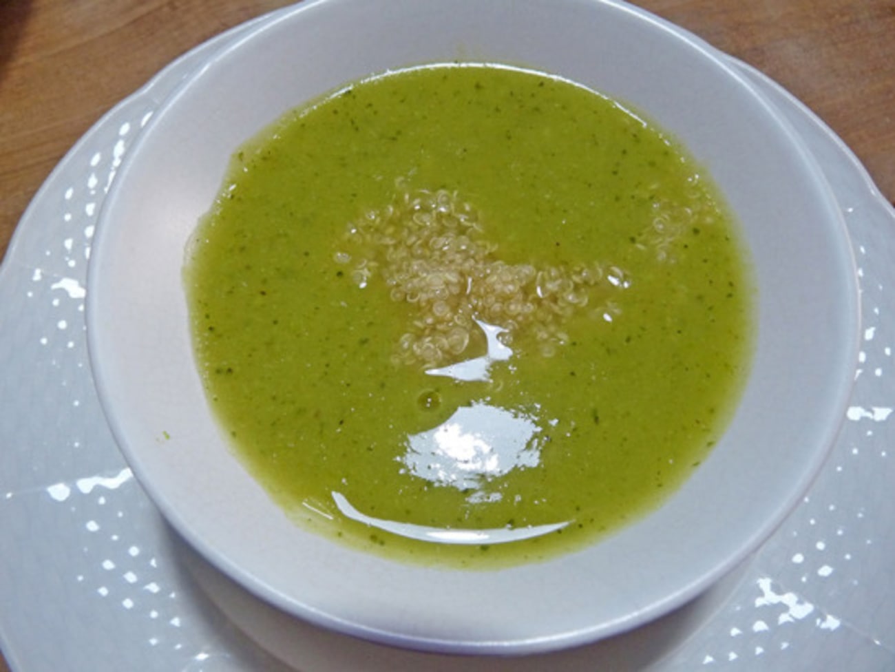 Potage brocoli et chou fleur sale