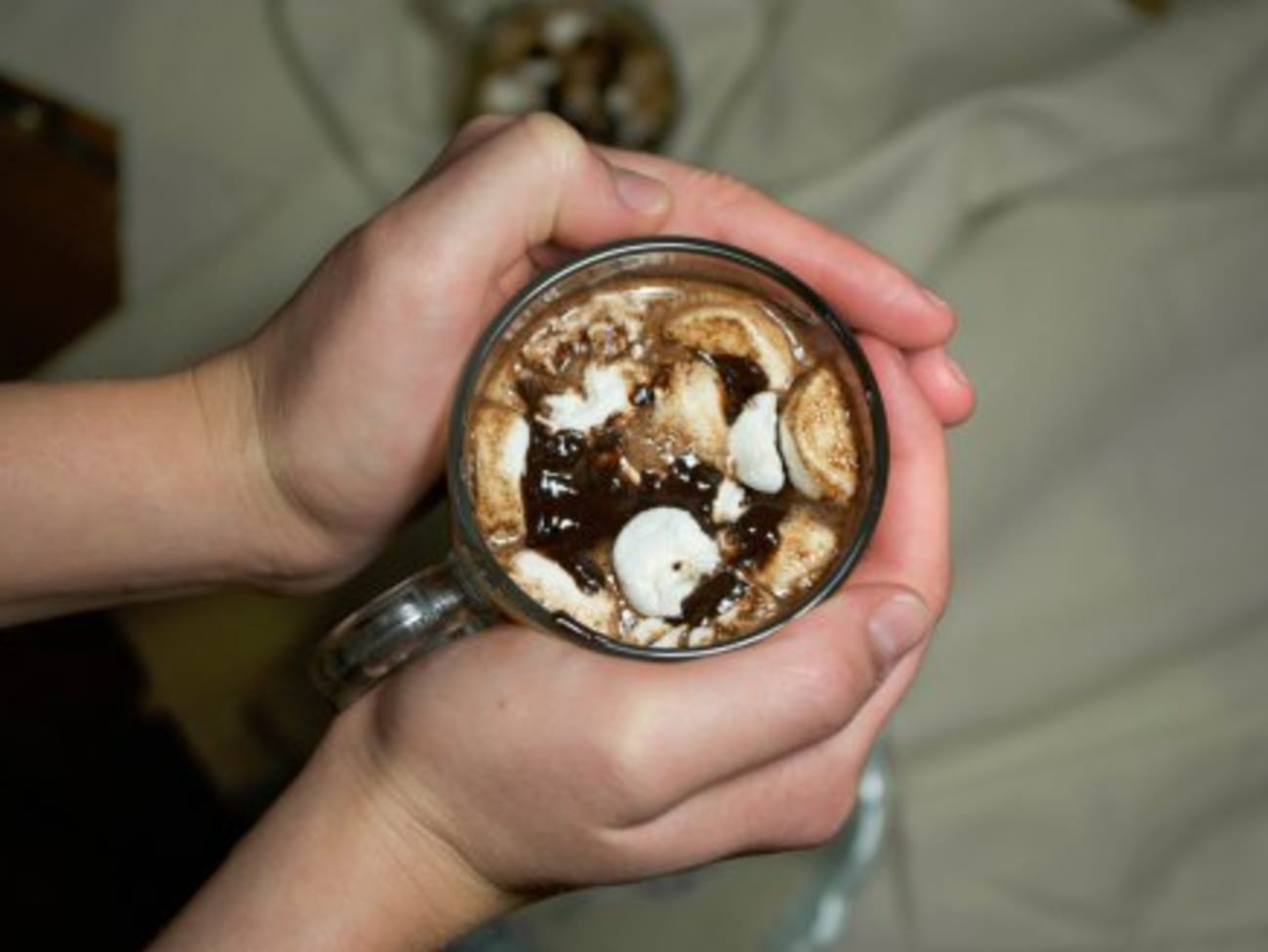 Chocolat chaud aux marshmallows