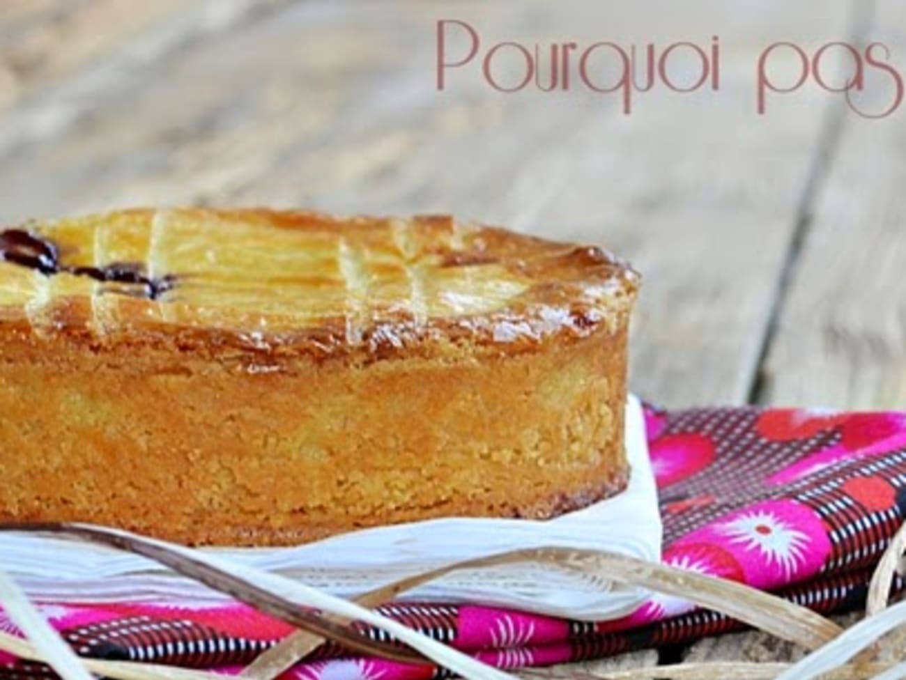 Gâteaux Basque à la Confiture de Cerises Recette par Isabelle