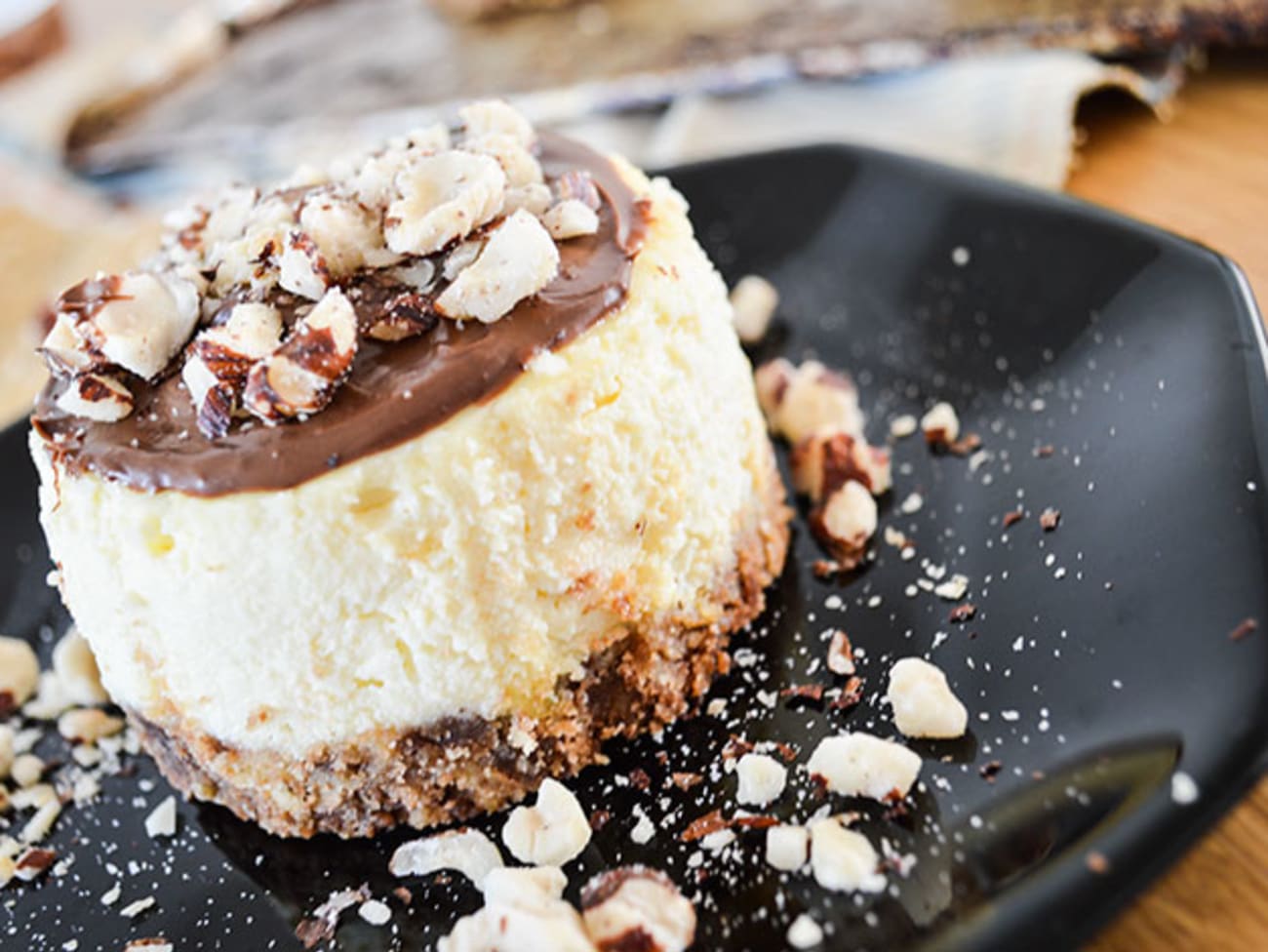 Cheesecakes individuels au Nutella - Recette par Amandise