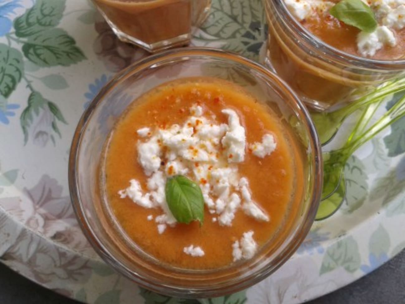 Gaspacho de melon et tomate Recette par Bulle