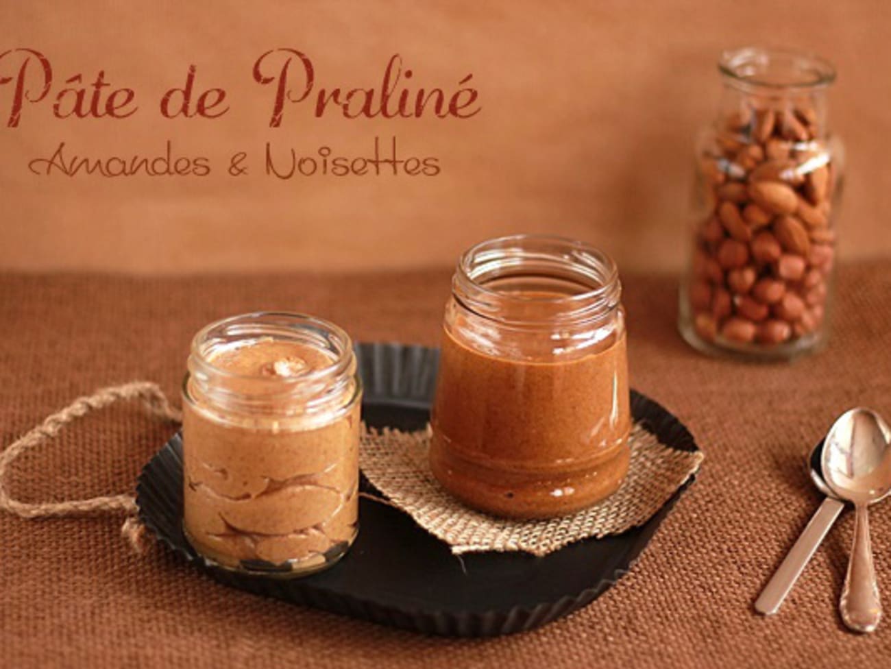 Pâte de Praliné Amandes et Noisettes au mixeur - Recette par