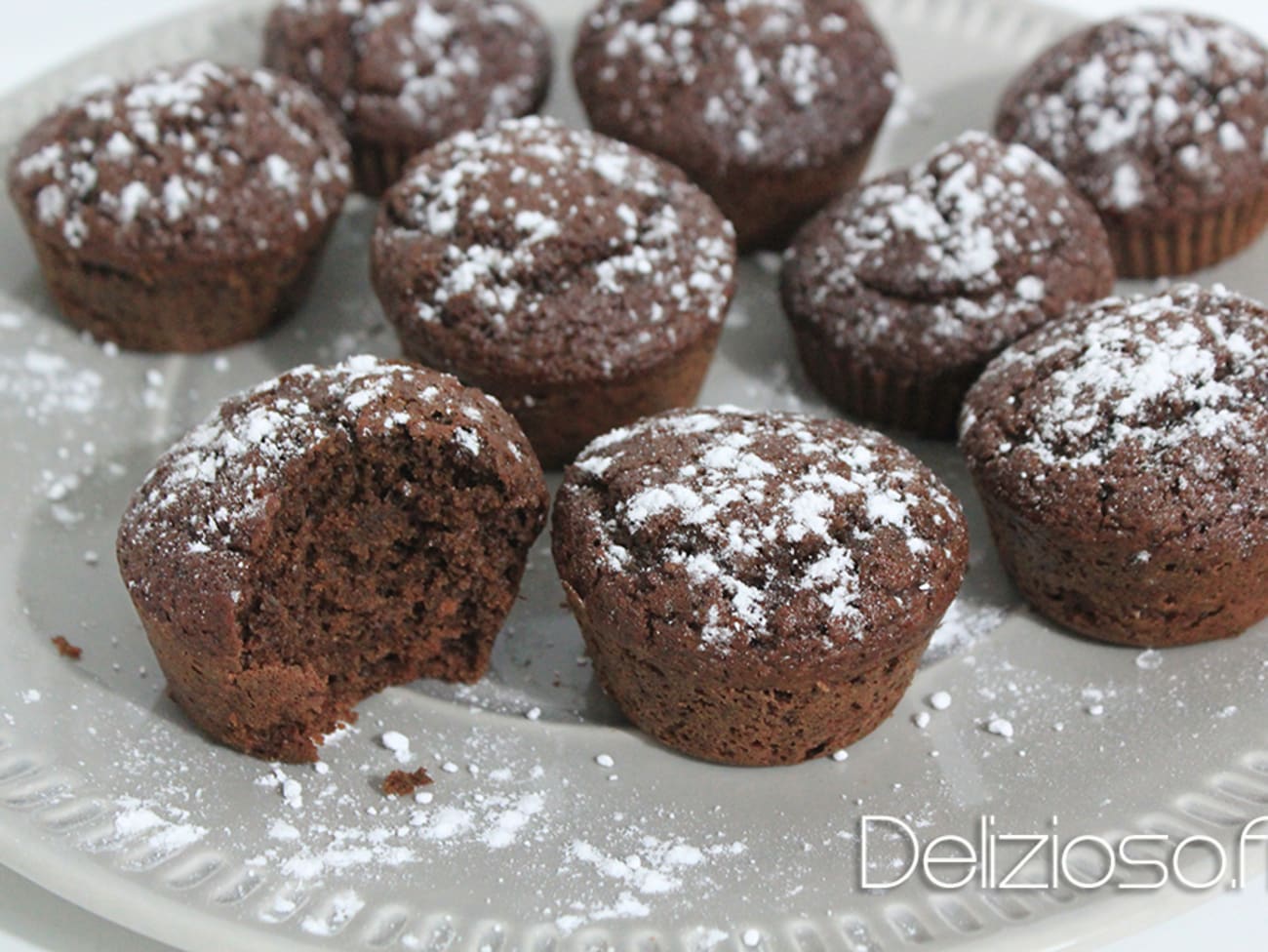 Muffins chocolat noisettes - Recette Cake Factory