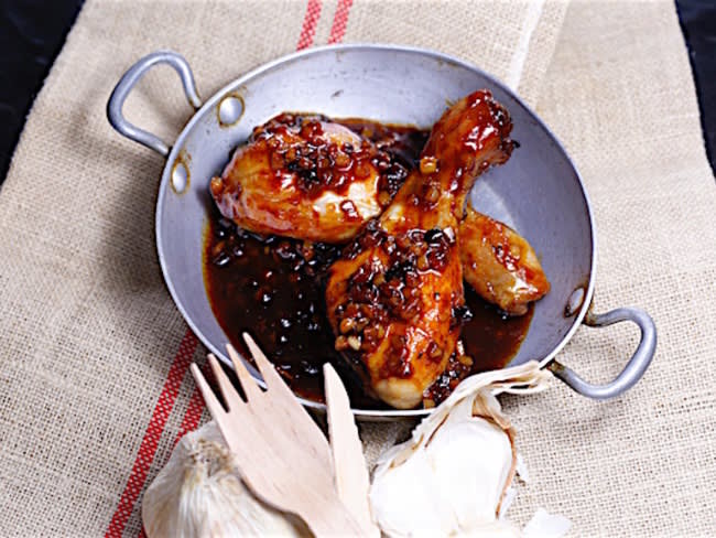 Cuisses de poulet laquées au miel - Recette par épicétout