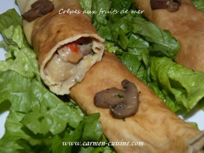 Crêpes aux fruits de mer - Recette par Carmen