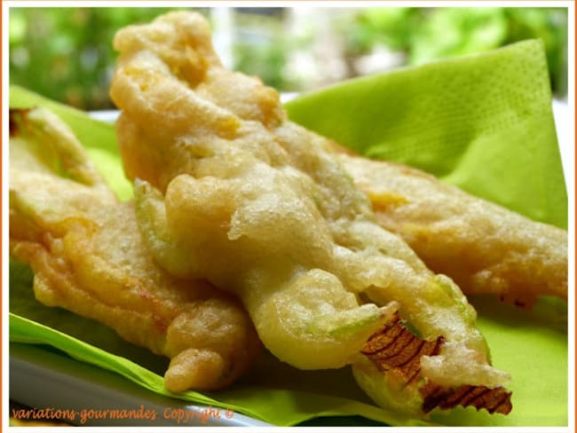Recette Beignets Fleur De Courgette Beignets Sales De Fleurs De Courgettes De Nice Recette Par Variations Gourmandes