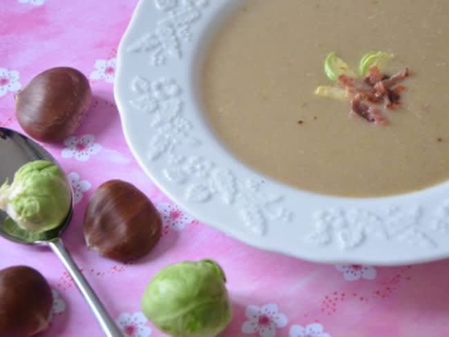 Soupe Chataignes Et Choux De Bruxelles Recette Par Turbigo Gourmandises