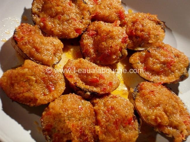 Amandes de Mer Farcies - Recette par L'Eau à la Bouche
