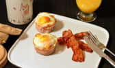 Brunch 3 en 1 muffin bacon et oeufs