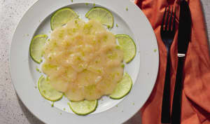 Carpaccio de Saint Jacques au citron vert