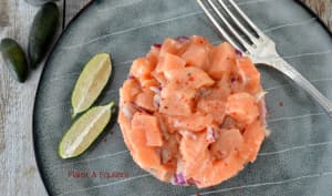 A chacun sa version du tartare de saumon