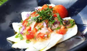 Ceviche de dorade à la fraise