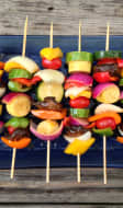 Brochettes de légumes