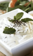 Sauce au yaourt à la menthe