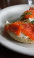 Assiette de saumon gravlax