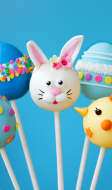 Assortiment de sucettes de Pâques.