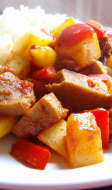 Curry de tomates et seitan