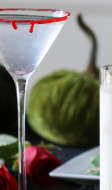 Cocktail d'halloween ensanglanté