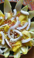 Salade d'endive mangue noix de coco