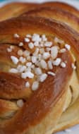 Brioche avec sucre perlé