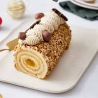 bûche à la vanille