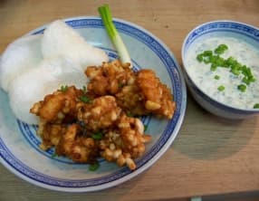 Beignets de crevettes soufflés