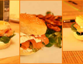 Burger de la mer au saumon et philadelphia