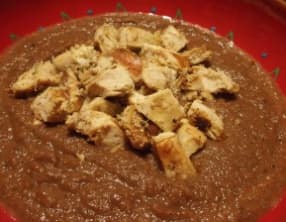 Crème de betterave au poulet citronné