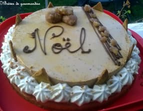 Tarte entremets à la crème de marrons et au chocolat