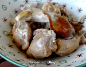 Sot l'y laisse aux pleurotes et à la crème