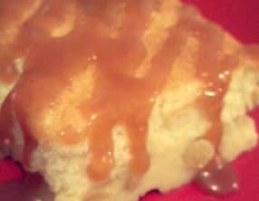 Gâteau magique à la vanille et pommes caramélisées