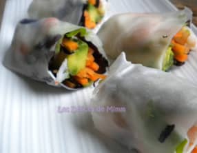 Rouleaux de printemps, sauce aux cacahuètes