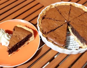 Tarte fondante au chocolat