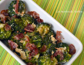 Brocolis poêlés à la pancetta et au parmesan