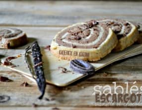 Sablés escargots vanille et chocolat de Christophe Michalak
