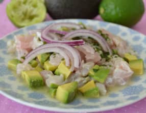 Ceviche de daurade à l’avocat