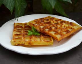 Gaufres salées à la pomme de terre