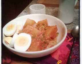 Curry de pommes de terre vindaloo