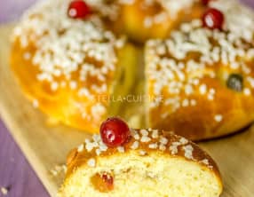 Brioche ou couronne des rois d'épiphanie