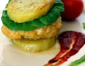 Burger de loup sauvage et son ketchup maison