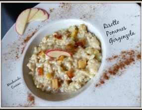 Risotto à la pomme et au gorgonzola