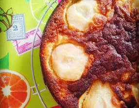 Flan aux poires vanillées